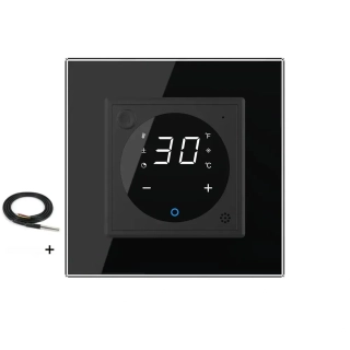 LIVOLO VL-C701TMSECS-12 digitálny termostat - čierny + EC so sondou