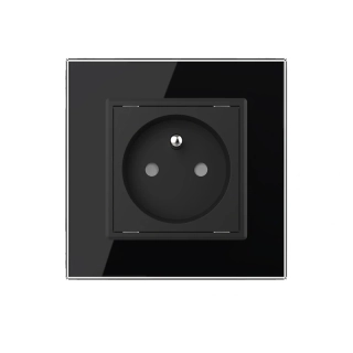 LIVOLO VL-C7C1FR-12 Elektrická zásuvka FR - čierna